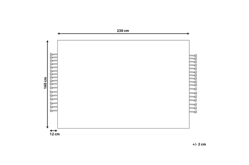 Hamzalar Juteteppe 160x230 cm - Beige - Tekstiler - Tepper & Matter - Moderne tepper - Sisaltepper