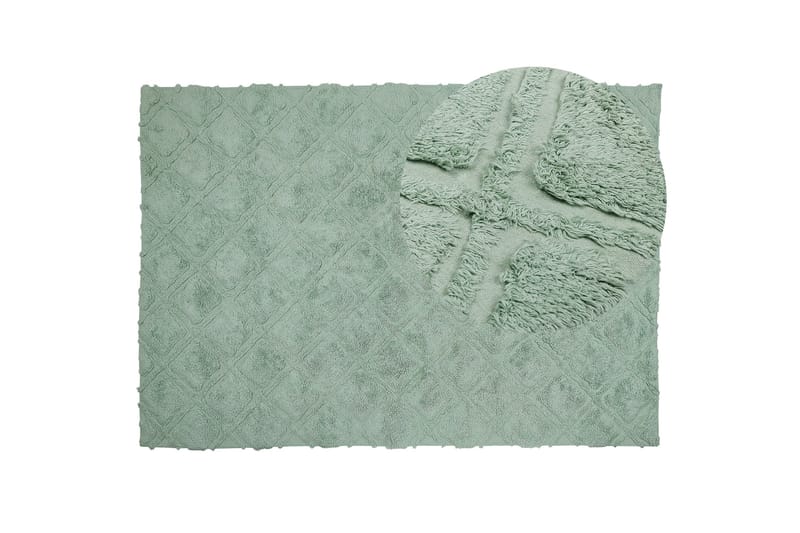 Hatay Ryeteppe 160x230 cm - Grønn - Tekstiler - Tepper & Matter - Moderne tepper - Ryeteppe