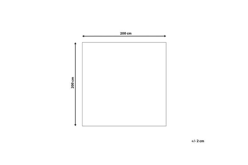 Havran Ullteppe 200x200 cm Kvadratisk - Beige - Tekstiler - Tepper & Matter - Moderne tepper - Ullteppe