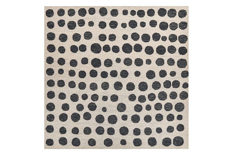 Havran Ullteppe 200x200 cm Kvadratisk - Beige - Tekstiler - Tepper & Matter - Moderne tepper - Ullteppe