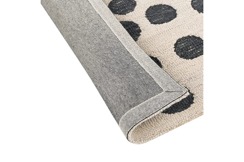 Havran Ullteppe 200x200 cm Kvadratisk - Beige - Tekstiler - Tepper & Matter - Moderne tepper - Ullteppe