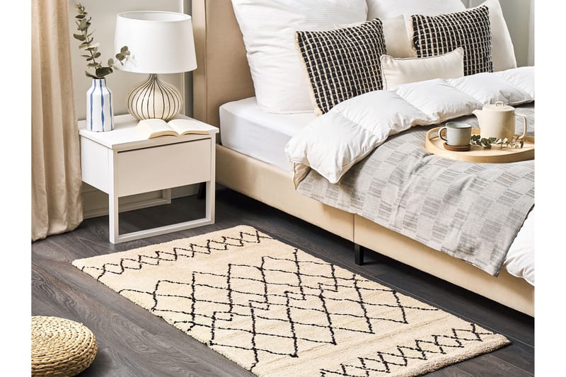 Havsa Ryeteppe 80x150 cm - Beige - Tekstiler - Tepper & Matter - Moderne tepper - Ryeteppe