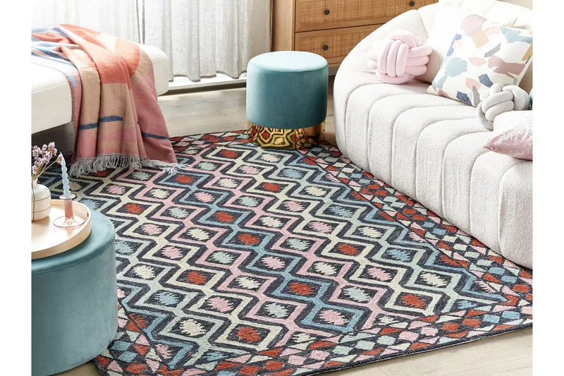 Haymana Ullteppe 160x230 cm - Blå - Tekstiler - Tepper & Matter - Moderne tepper - Ullteppe