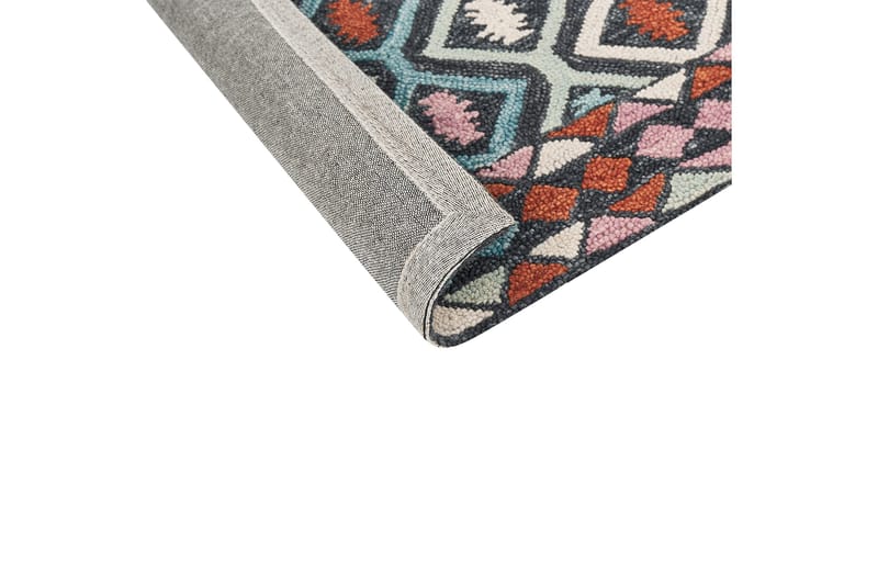 Haymana Ullteppe 200x200 cm Kvadratisk - Blå - Tekstiler - Tepper & Matter - Moderne tepper - Ullteppe