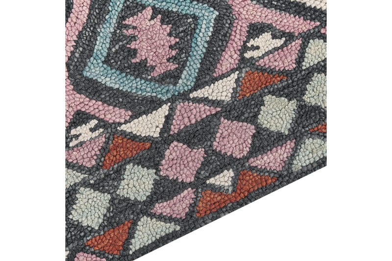 Haymana Ullteppe 200x200 cm Kvadratisk - Blå - Tekstiler - Tepper & Matter - Moderne tepper - Ullteppe