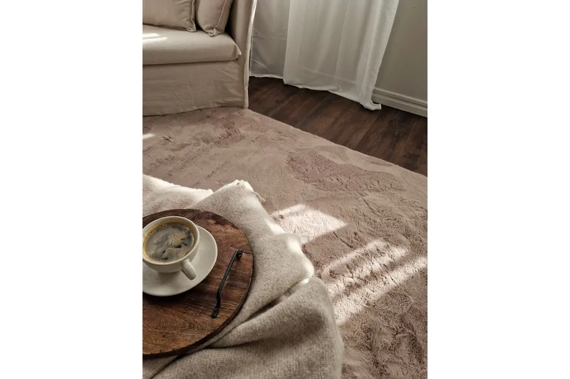 Heaven Deluxe Teppe 160x230 cm - Taupe - Tekstiler - Tepper & Matter - Moderne tepper - Ryeteppe