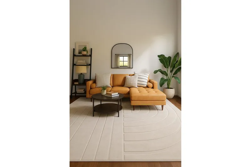 Heaven Trend Maskinvevd teppe 200x290 cm - Beige - Tekstiler - Tepper & Matter - Moderne tepper - Wiltontepper