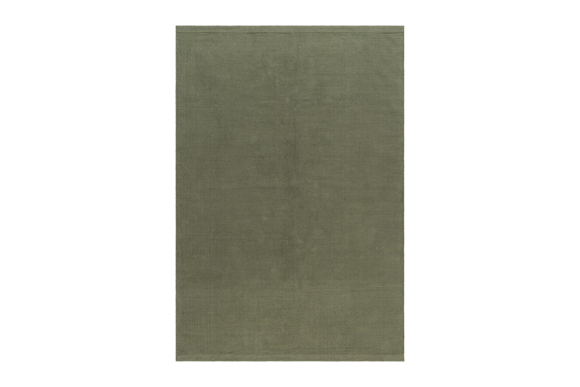 Hemse Bomullsteppe 140x200 cm - Mørk grønn - Tekstiler - Tepper & Matter - Moderne tepper - Bomullstepper