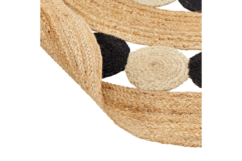 Hovit Juteteppe 140 cm Rund - Beige - Tekstiler - Tepper & Matter - Moderne tepper - Sisaltepper