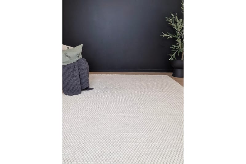 Idre Ullteppe 160x230 cm Rektangulær - Krem - Tekstiler - Tepper & Matter - Moderne tepper - Ullteppe