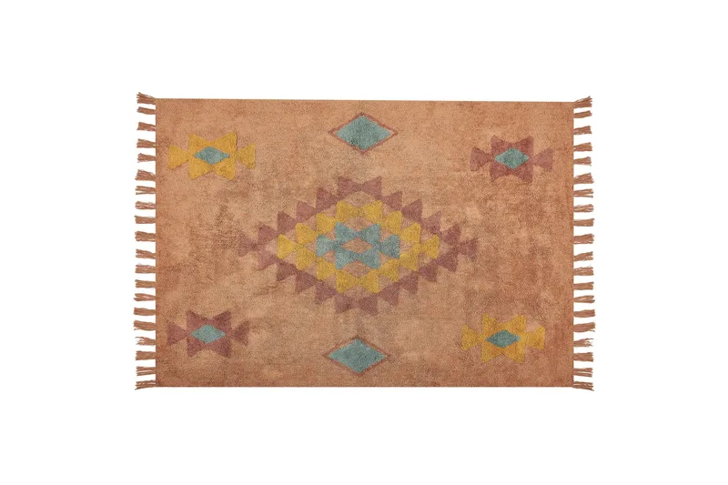 Igdir Bomullsteppe 140x200 cm, Oransje