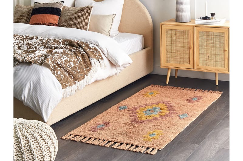 Igdir Bomullsteppe 80x150 cm - Oransje - Tekstiler - Tepper & Matter - Moderne tepper - Bomullstepper