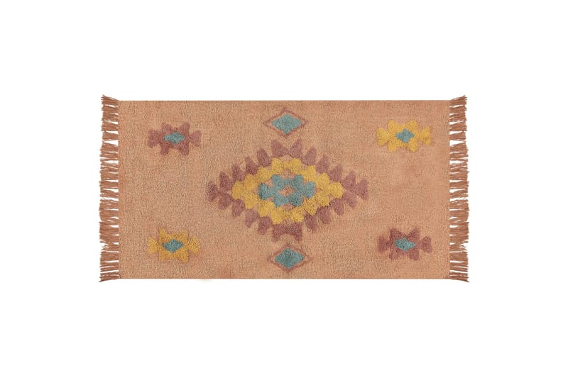 Igdir Bomullsteppe 80x150 cm, Oransje