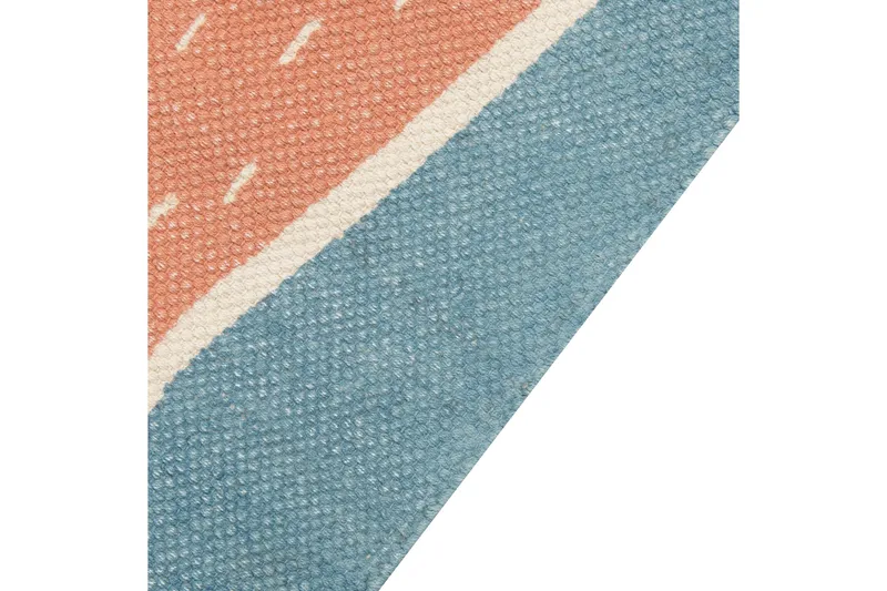 Isak Bomullsteppe 80x150 cm - Blå - Tekstiler - Tepper & Matter - Moderne tepper - Bomullstepper