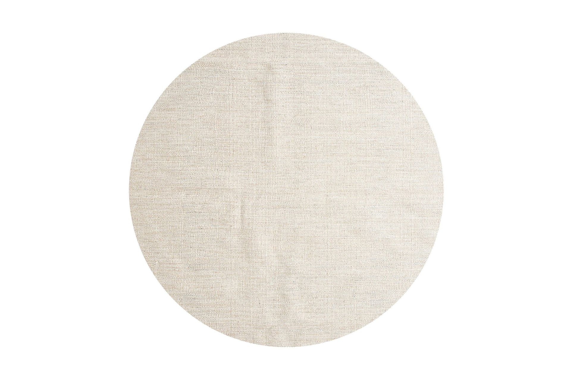 Jaipur Ullmatte Rund 200 cm - Beige
