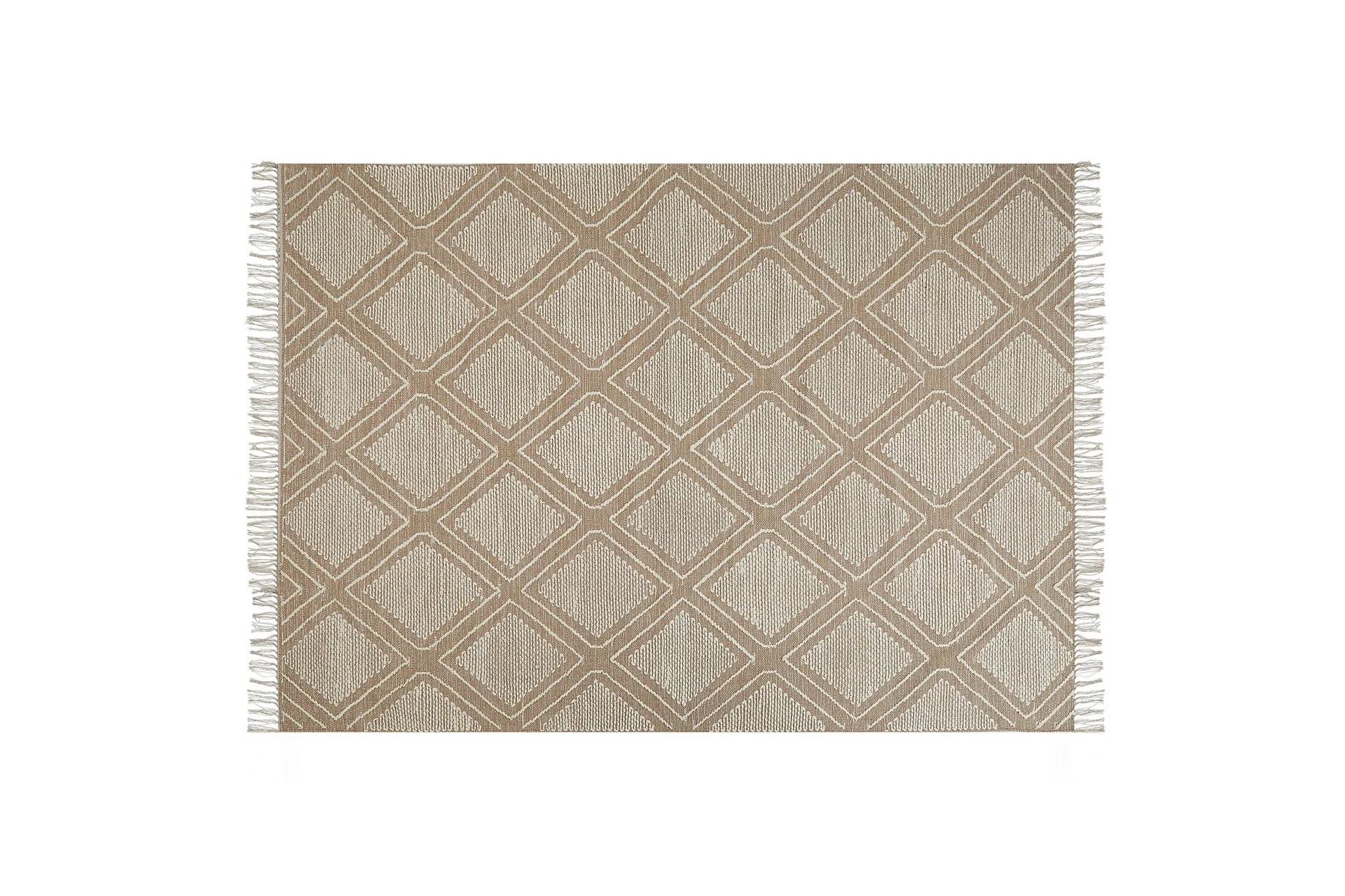 Kacem Bomullsteppe 140x200 cm - Beige