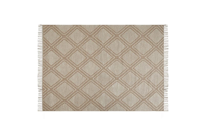 Kacem Bomullsteppe 160x230 cm, Beige