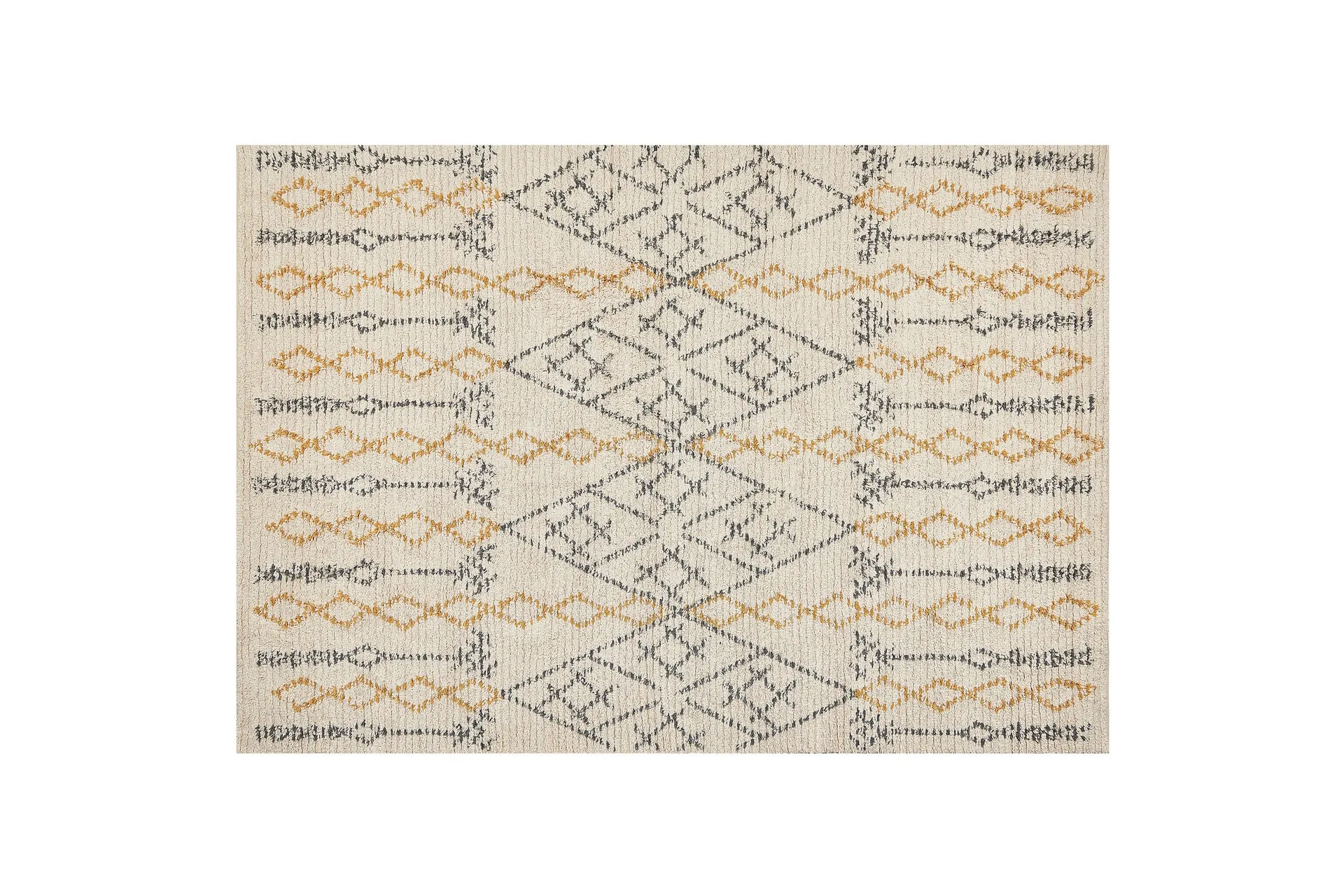 Kadapa Bomullsteppe 160x230 cm - Gul