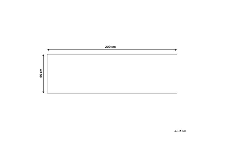 Kadayal Ryeteppe 60x200 cm - Beige - Tekstiler - Tepper & Matter - Moderne tepper - Ryeteppe