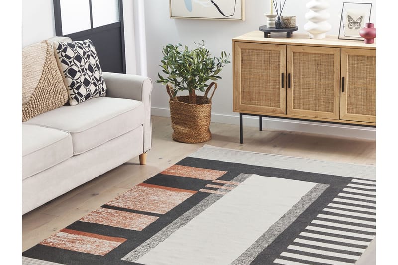 Kakinada Ryeteppe 140x200 cm - Beige - Tekstiler - Tepper & Matter - Moderne tepper - Bomullstepper
