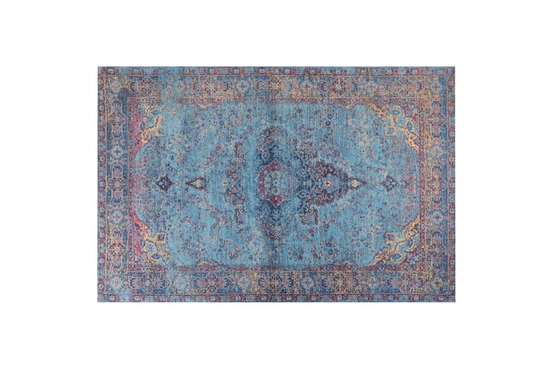 Kansu Bomullsteppe 200x300 cm - Blå - Tekstiler - Tepper & Matter - Moderne tepper - Bomullstepper