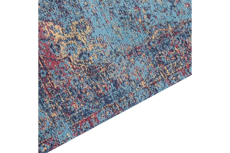 Kansu Bomullsteppe 80x150 cm - Blå - Tekstiler - Tepper & Matter - Moderne tepper - Bomullstepper