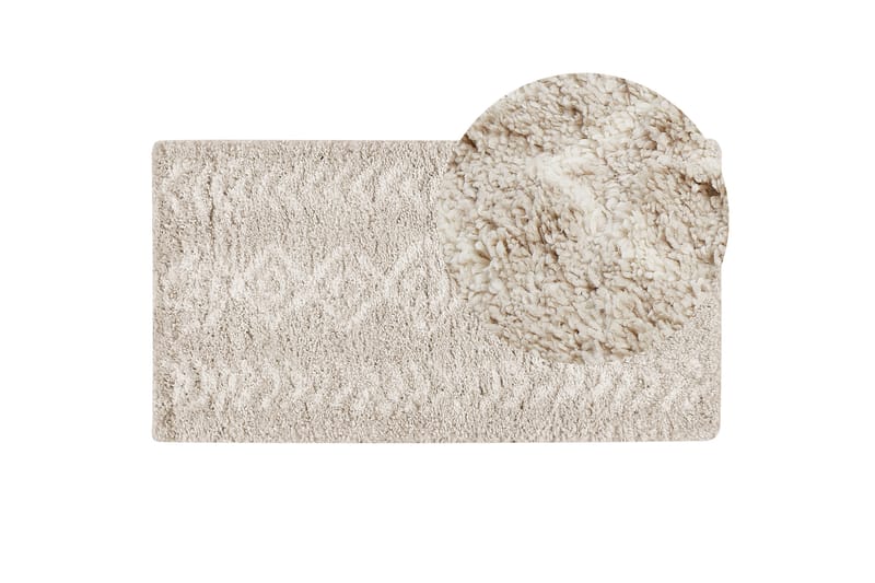 Kapan Ryeteppe 80x150 cm - Beige - Tekstiler - Tepper & Matter - Moderne tepper - Ryeteppe