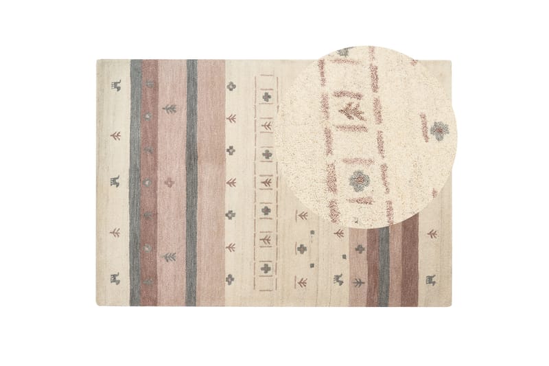 Karli Ryeteppe 160x230 cm - Beige - Tekstiler - Tepper & Matter - Moderne tepper - Ryeteppe