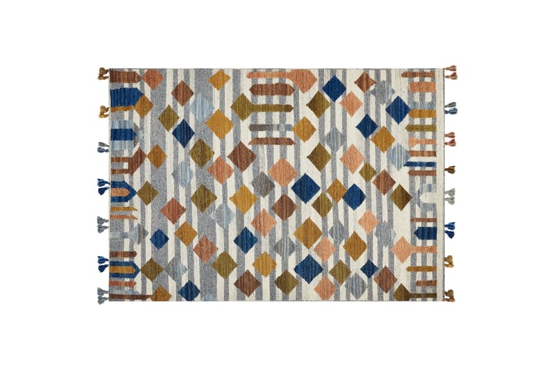 Kasakh Ullteppe 200x300 cm - Blå - Tekstiler - Tepper & Matter - Moderne tepper - Ullteppe