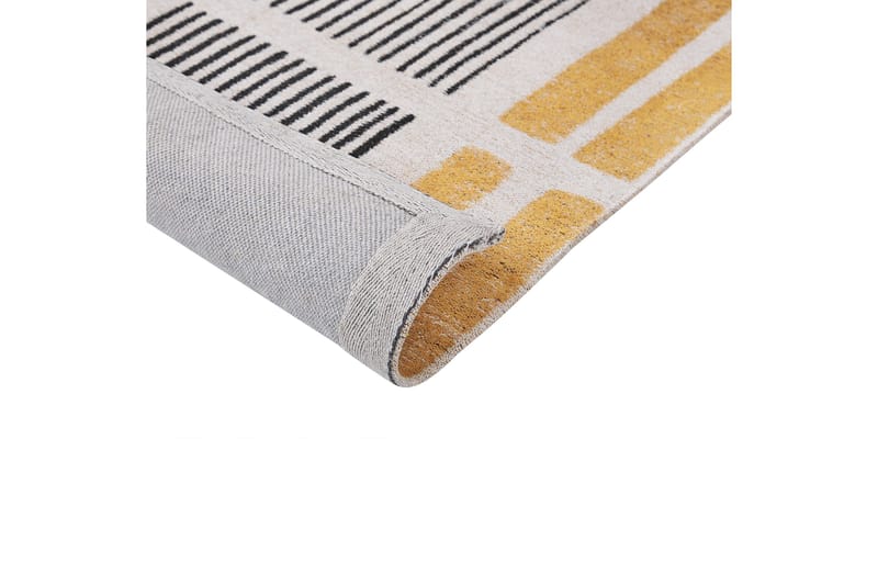 Katra Bomullsteppe 140x200 cm - Gul - Tekstiler - Tepper & Matter - Moderne tepper - Ryeteppe