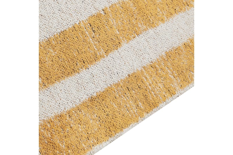 Katra Bomullsteppe 140x200 cm - Gul - Tekstiler - Tepper & Matter - Moderne tepper - Ryeteppe