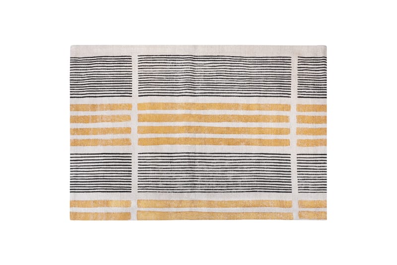 Katra Bomullsteppe 200x300 cm - Gul - Tekstiler - Tepper & Matter - Moderne tepper - Ryeteppe