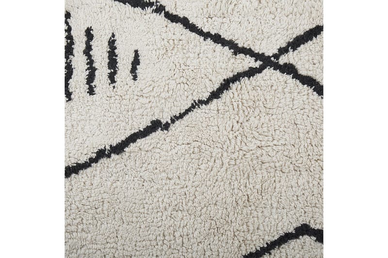 Kebir Bomullsteppe 160x230 cm - Svart/hvit - Tekstiler - Tepper & Matter - Moderne tepper - Bomullstepper