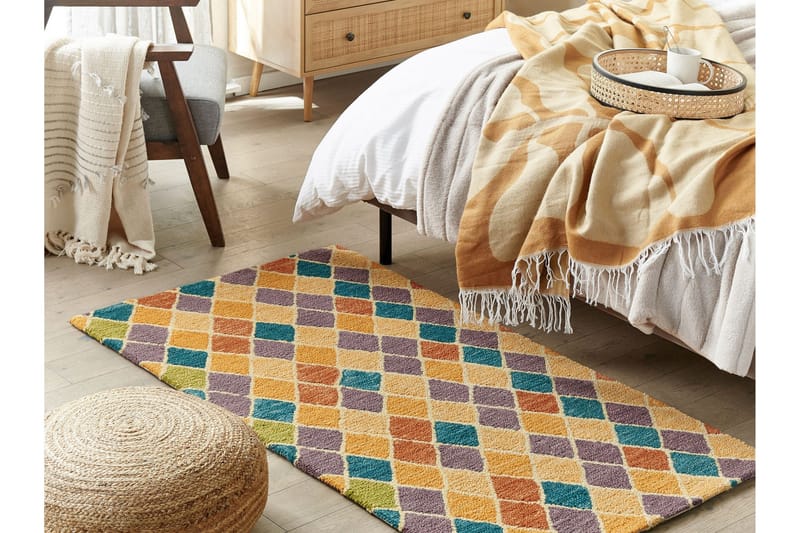 Keskin Ullteppe 80x150 cm - Beige - Tekstiler - Tepper & Matter - Moderne tepper - Ullteppe