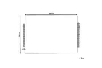 Ketenli Ullteppe 160x230 cm - Svart/hvit - Tekstiler - Tepper & Matter - Moderne tepper - Ullteppe