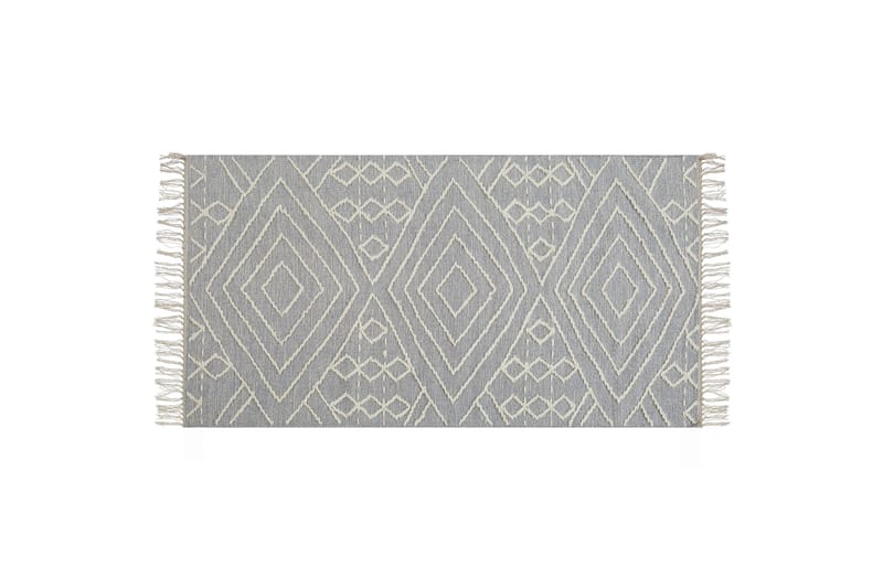 Khenifra Bomullsteppe 80x150 cm - Grå - Tekstiler - Tepper & Matter - Moderne tepper - Bomullstepper