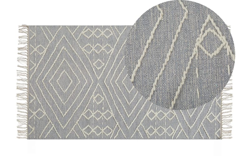 Khenifra Bomullsteppe 80x150 cm - Grå - Tekstiler - Tepper & Matter - Moderne tepper - Bomullstepper