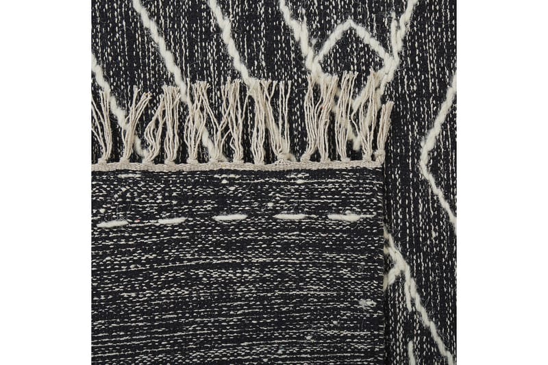 Khenifra Bomullsteppe 80x150 cm - Svart/hvit - Tekstiler - Tepper & Matter - Moderne tepper - Bomullstepper