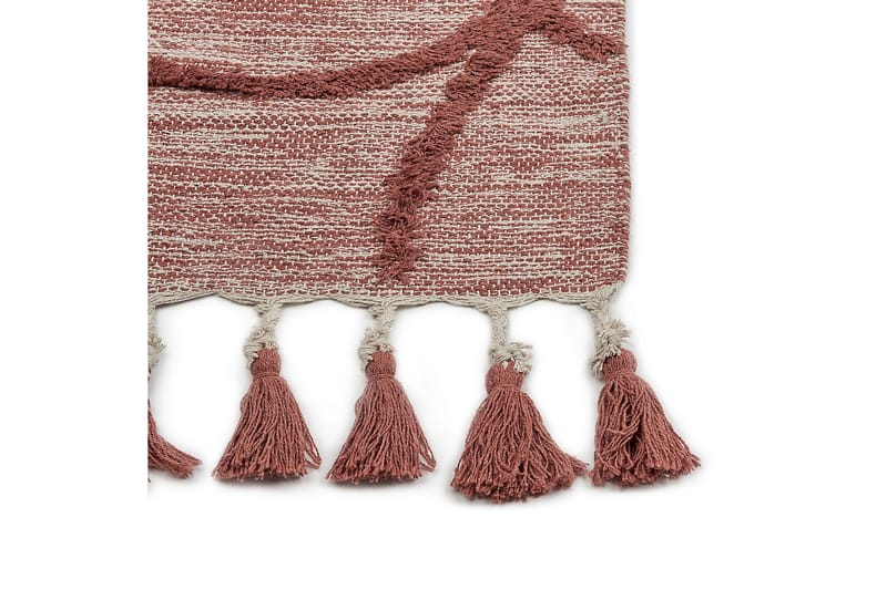 Kirsehir Bomullsteppe 160x230 cm - Rød - Tekstiler - Tepper & Matter - Moderne tepper - Bomullstepper