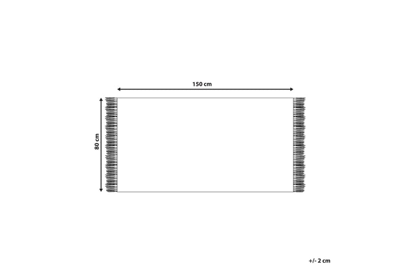 Kondhali Ryeteppe 80x150 cm - Blå - Tekstiler - Tepper & Matter - Moderne tepper - Ryeteppe