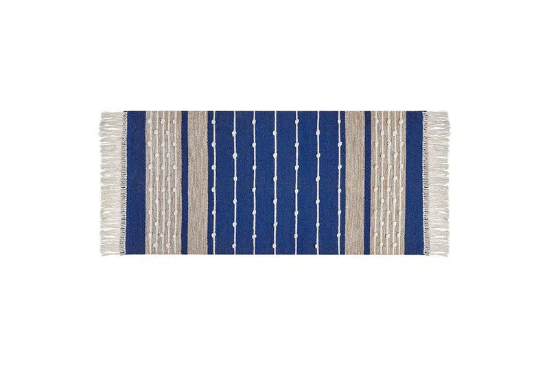 Kondhali Ryeteppe 80x150 cm, Blå