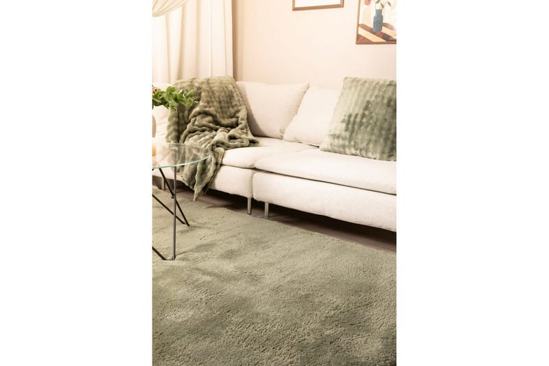 Langhåret teppe Royal Deluxe - 140x200 cm, Grønn - Tekstiler - Tepper & Matter - Moderne tepper - Ryeteppe