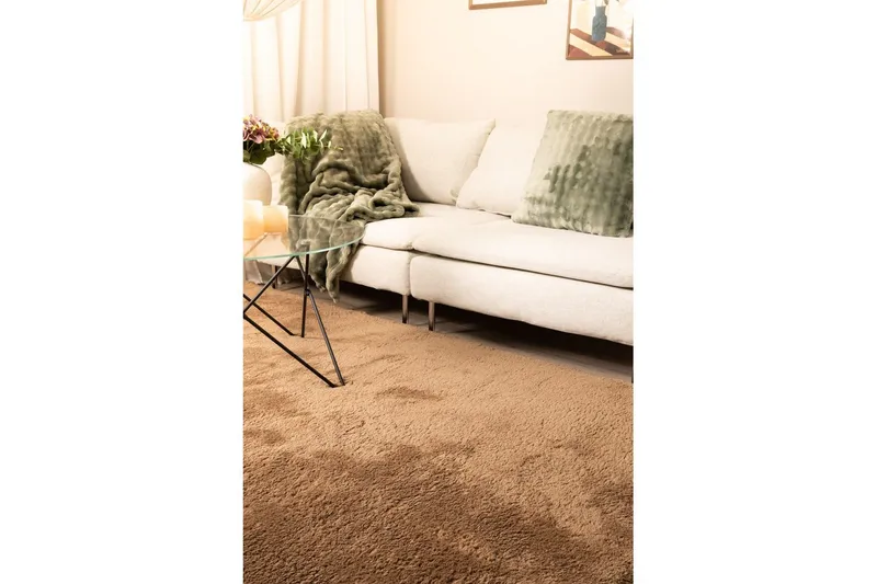 Langhåret teppe Royal Deluxe - 140x200 cm, Mokka - Tekstiler - Tepper & Matter - Moderne tepper - Ryeteppe
