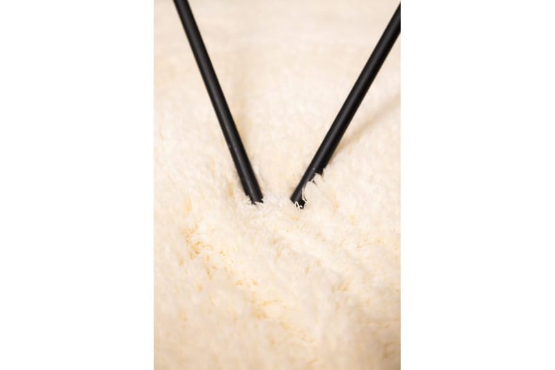 Langhåret teppe Royal Deluxe Rund - 120x120 cm, Krem - Tekstiler - Tepper & Matter - Moderne tepper - Ryeteppe