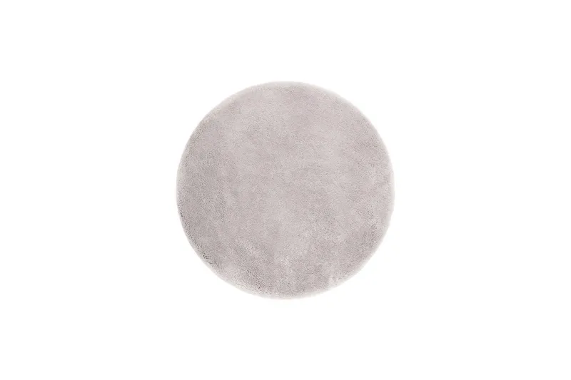 Langhåret teppe Royal Deluxe Rund - 120x120 cm, Sølv - Tekstiler - Tepper & Matter - Moderne tepper - Ryeteppe