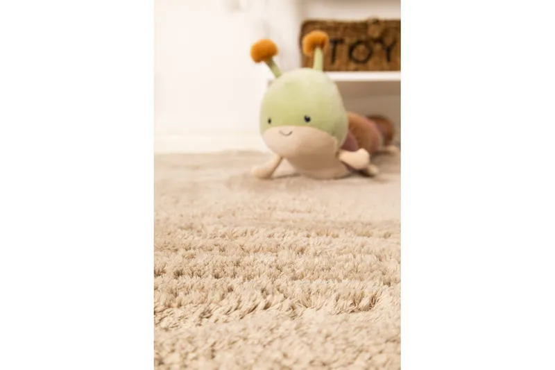 Langhåret teppe Royal Deluxe Rund - 160x160 cm, Greige - Tekstiler - Tepper & Matter - Moderne tepper - Ryeteppe