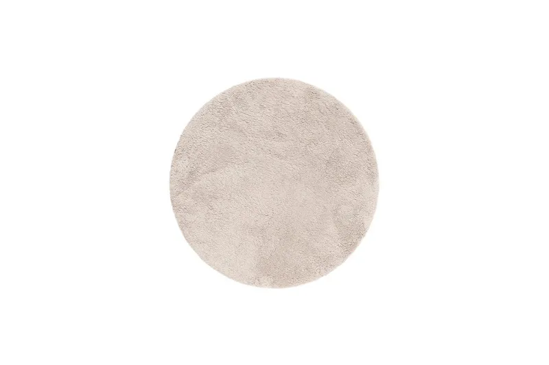 Langhåret teppe Royal Deluxe Rund, 160x160 cm, Greige