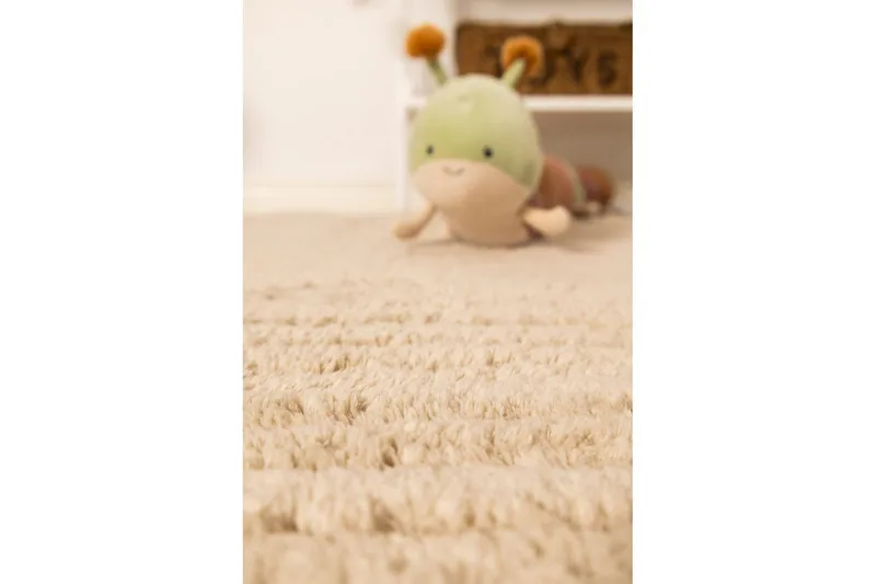 Langhåret teppe Royal Deluxe Rund - 160x160 cm, Natur - Tekstiler - Tepper & Matter - Moderne tepper - Ryeteppe