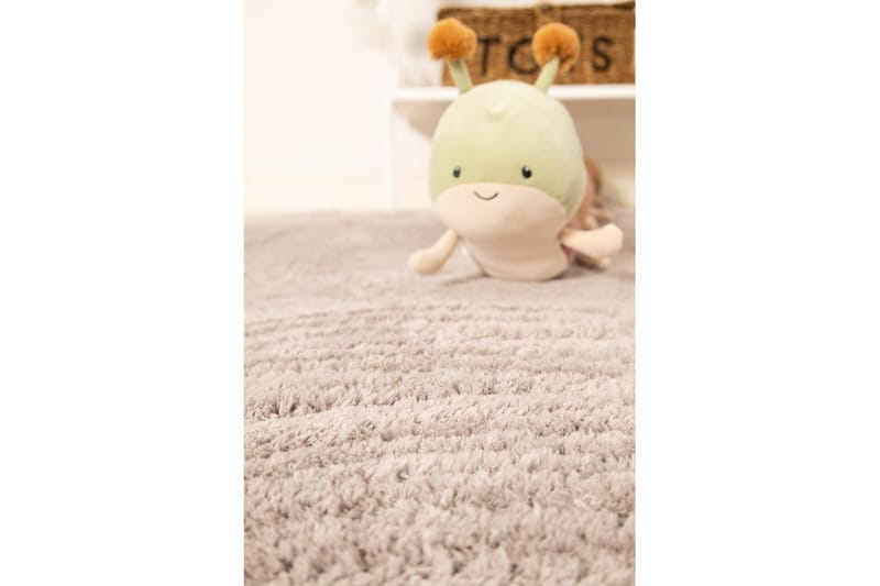 Langhåret teppe Royal Deluxe Rund - 160x160 cm, Sølv - Tekstiler - Tepper & Matter - Moderne tepper - Ryeteppe