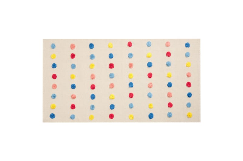 Leles Bomullsteppe 80x150 cm - Beige - Tekstiler - Tepper & Matter - Moderne tepper - Bomullstepper